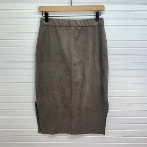 Aritzia Taupe Pencil Skirt